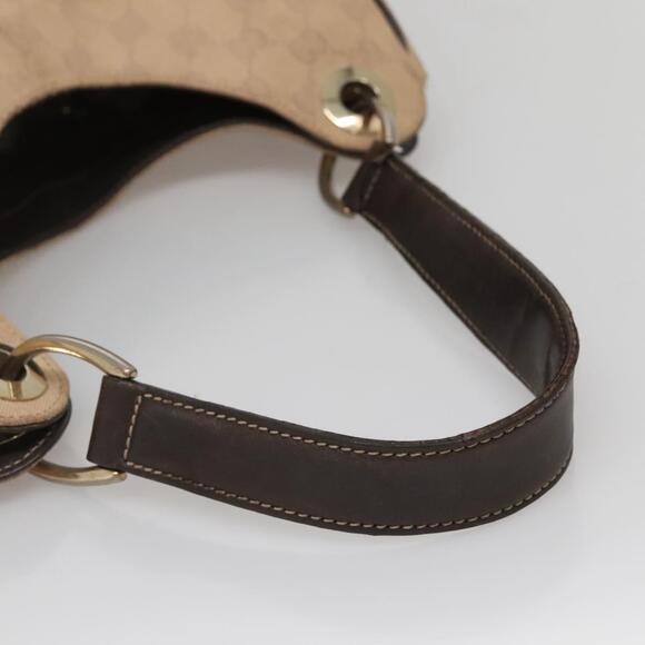 GUCCI GG Canvas Shoulder Bag Outlet Beige Gold - Picture 7 of 12